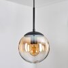 Gastor hanging light, globe light Amber, clear, 1-light source