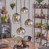 Soutinho hanging light, globe light clear, Smoke-coloured, 4-light sources