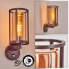 Martinha outdoor wall light rust-coloured, 1-light source, Motion sensor