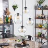 Soutinho hanging light, globe light clear, 4-light sources