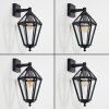 Falfosa outdoor wall light black, 1-light source