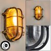 Godel outdoor wall light gold, black, 1-light source