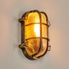 Godel outdoor wall light gold, black, 1-light source