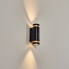 Tagish outdoor wall light, Up & Down Light black, 2-light sources