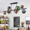 Sacoselo ceiling light, globe light black, 9-light sources