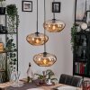 Mertola hanging light, globe light black, 3-light sources