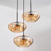 Mertola hanging light, globe light black, 3-light sources