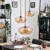 Mertola hanging light, globe light black, 3-light sources