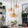 Mertola hanging light, globe light black, 3-light sources