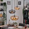 Mertola hanging light, globe light black, 3-light sources