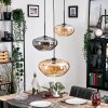 Mertola hanging light, globe light black, 3-light sources