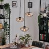 Mertola hanging light, globe light black, 3-light sources