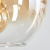 Soutinho hanging light, globe light Amber, clear, Smoke-coloured, 4-light sources