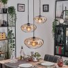 Mertola hanging light, globe light black, 3-light sources