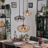 Mertola hanging light, globe light black, 3-light sources