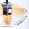 Mertola hanging light, globe light black, 3-light sources