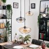 Mertola hanging light, globe light black, 3-light sources