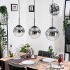 Gastor hanging light, globe light black, 3-light sources