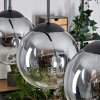 Gastor hanging light, globe light black, 3-light sources