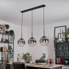 Gastor hanging light, globe light black, 3-light sources