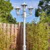 Loria outdoor light, lamp post, path light white, 3-light sources