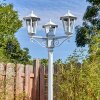 Loria outdoor light, lamp post, path light white, 3-light sources