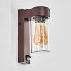 Encoberta outdoor light, outdoor wall light rust-coloured, 1-light source, Motion sensor