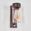 Encoberta outdoor light, outdoor wall light rust-coloured, 1-light source, Motion sensor