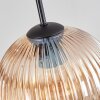 Koyoto hanging light, globe light 35 cm Amber, clear, 4-light sources