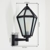 Falfosa outdoor wall light black, 1-light source