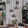 Mertola hanging light, globe light black, 3-light sources