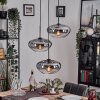 Mertola hanging light, globe light black, 3-light sources