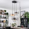 Mertola hanging light, globe light black, 3-light sources