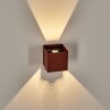 Almodofa outdoor wall light, Up & Down Light rust-coloured, 1-light source, Motion sensor