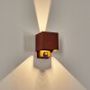 Almodofa outdoor wall light, Up & Down Light rust-coloured, 1-light source, Motion sensor