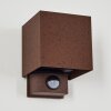 Almodofa outdoor wall light, Up & Down Light rust-coloured, 1-light source, Motion sensor