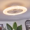 Benasal ceiling light, Ceiling fan light white, 1-light source, Remote control