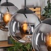 Gastor hanging light, globe light black, 3-light sources