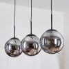 Gastor hanging light, globe light black, 3-light sources