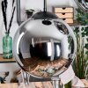 Gastor hanging light, globe light 45 cm black, 5-light sources