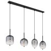 Globo lighting ATTILA hanging light black, 4-light sources