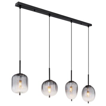 Globo lighting ATTILA hanging light black, 4-light sources