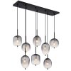 Globo lighting ATTILA hanging light black, 8-light sources