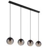 Globo lighting DALLERTA hanging light black, 4-light sources