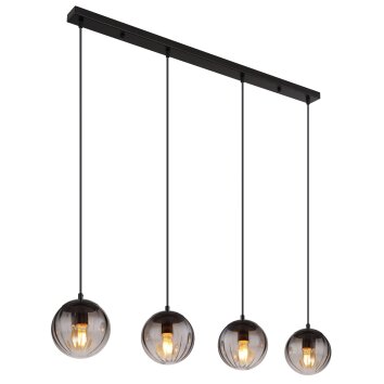 Globo lighting DALLERTA hanging light black, 4-light sources