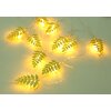 Globo BAILY rope lights LED gold, 10-light sources