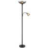 Globo lighting BLADE floor lamp, Reading light black, 1-light source