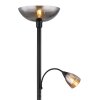 Globo lighting BLADE floor lamp, Reading light black, 1-light source