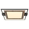 Globo lighting GABALDO ceiling light LED Wood like finish, black, white, 1-light source