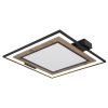 Globo lighting GABALDO ceiling light LED Wood like finish, black, white, 1-light source